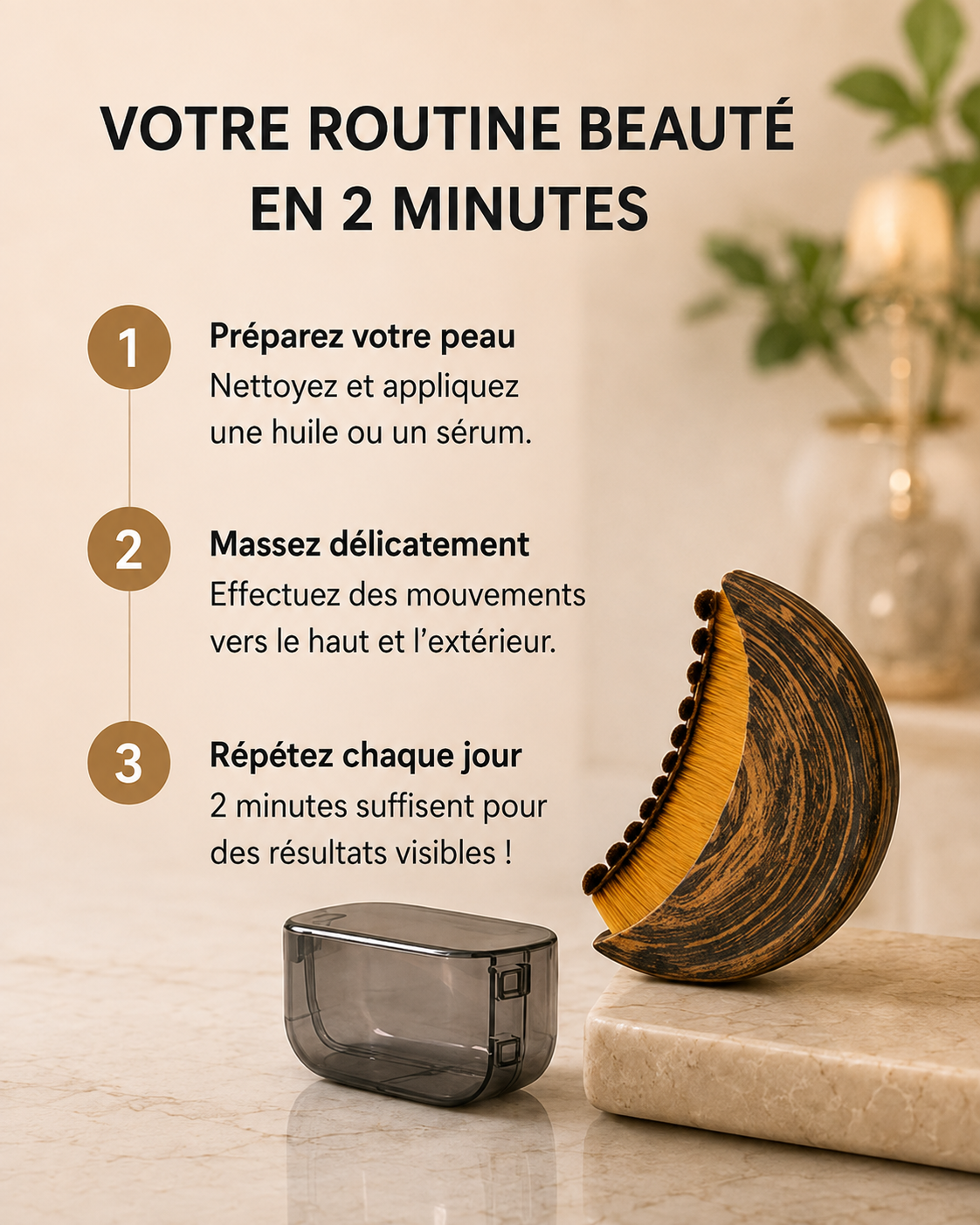 Brosse lymphatique visage Yolyx