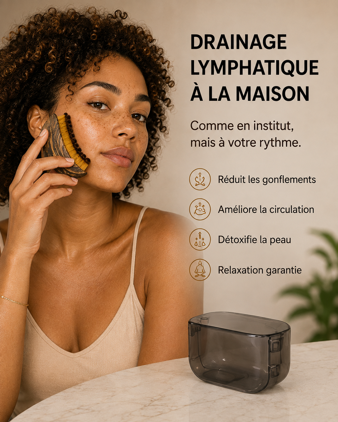 Brosse lymphatique visage Yolyx